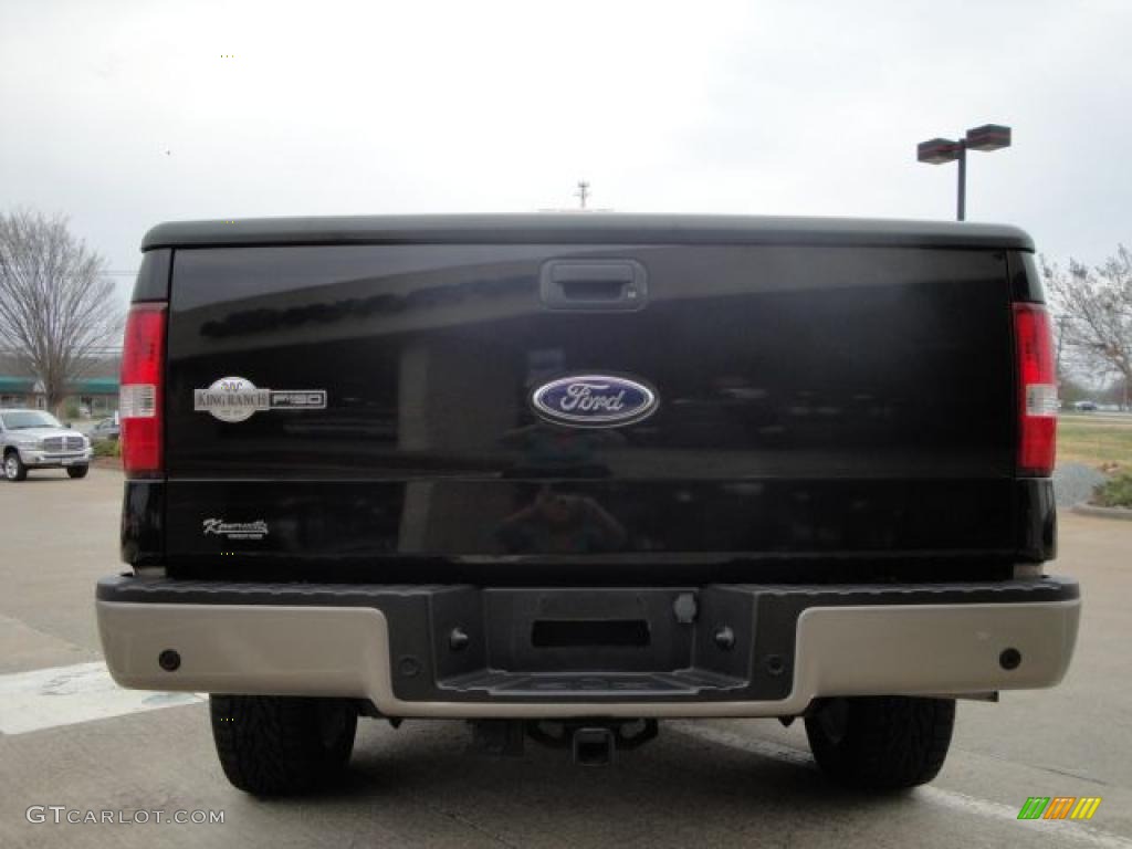 2006 F150 King Ranch SuperCrew - Black / Castano Brown Leather photo #4