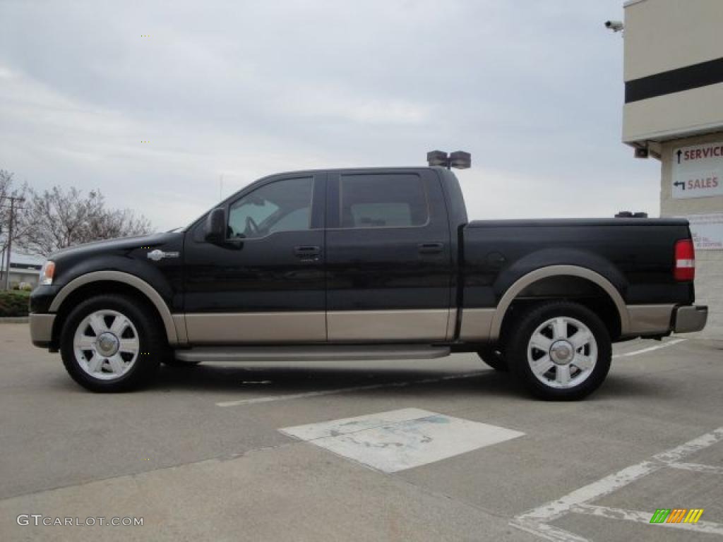 2006 F150 King Ranch SuperCrew - Black / Castano Brown Leather photo #6