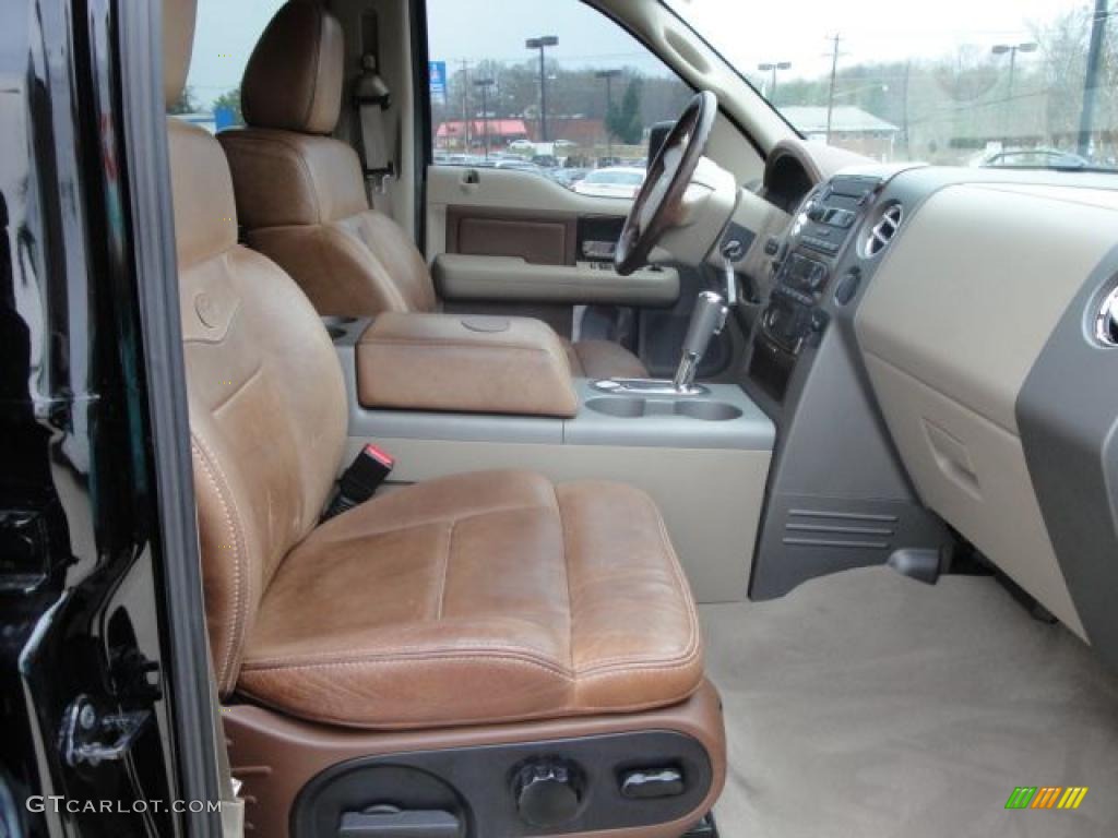 2006 F150 King Ranch SuperCrew - Black / Castano Brown Leather photo #16