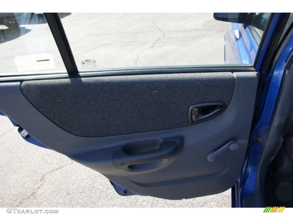 2002 Accent GL Sedan - Coastal Blue / Gray photo #13