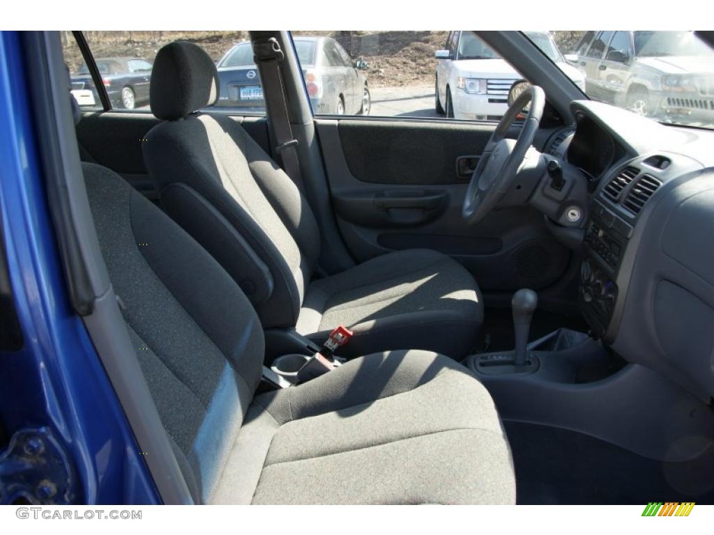 2002 Accent GL Sedan - Coastal Blue / Gray photo #14
