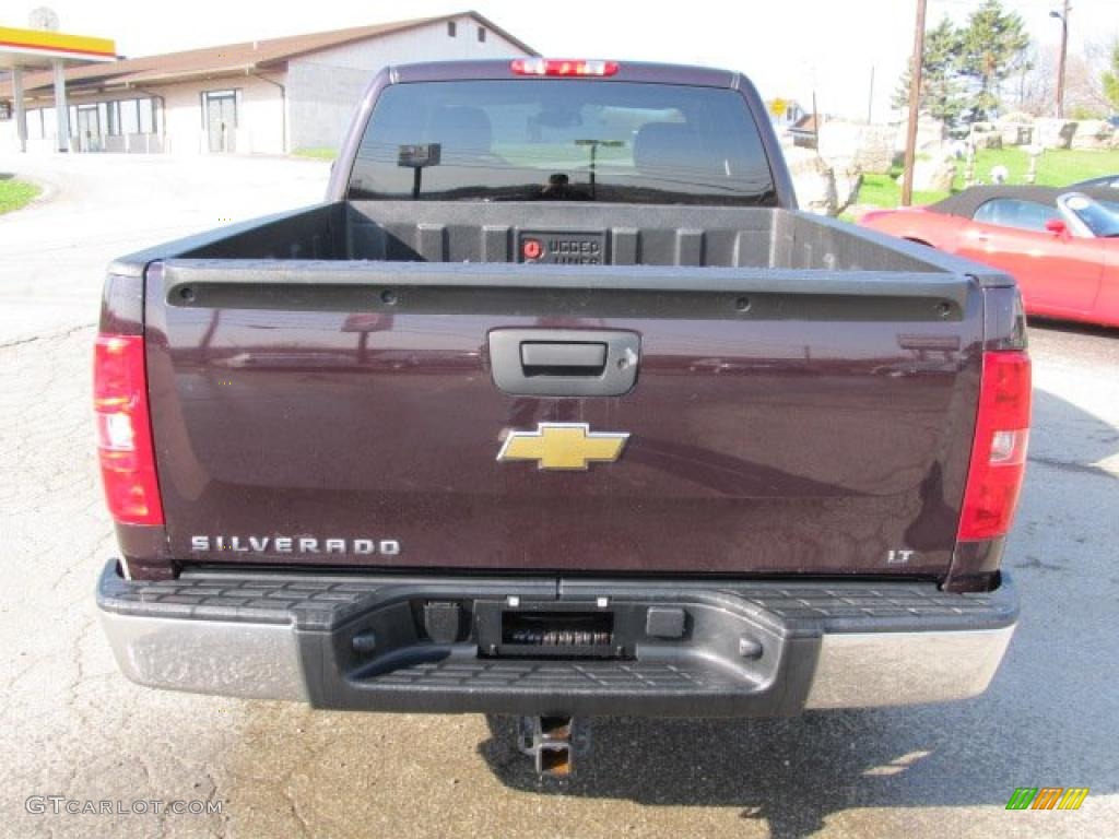 2008 Silverado 1500 Z71 Extended Cab 4x4 - Dark Cherry Metallic / Ebony photo #5