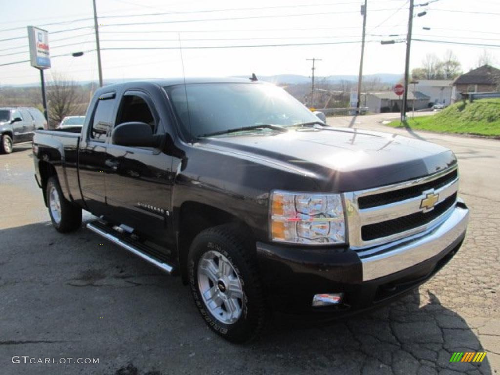 2008 Silverado 1500 Z71 Extended Cab 4x4 - Dark Cherry Metallic / Ebony photo #10