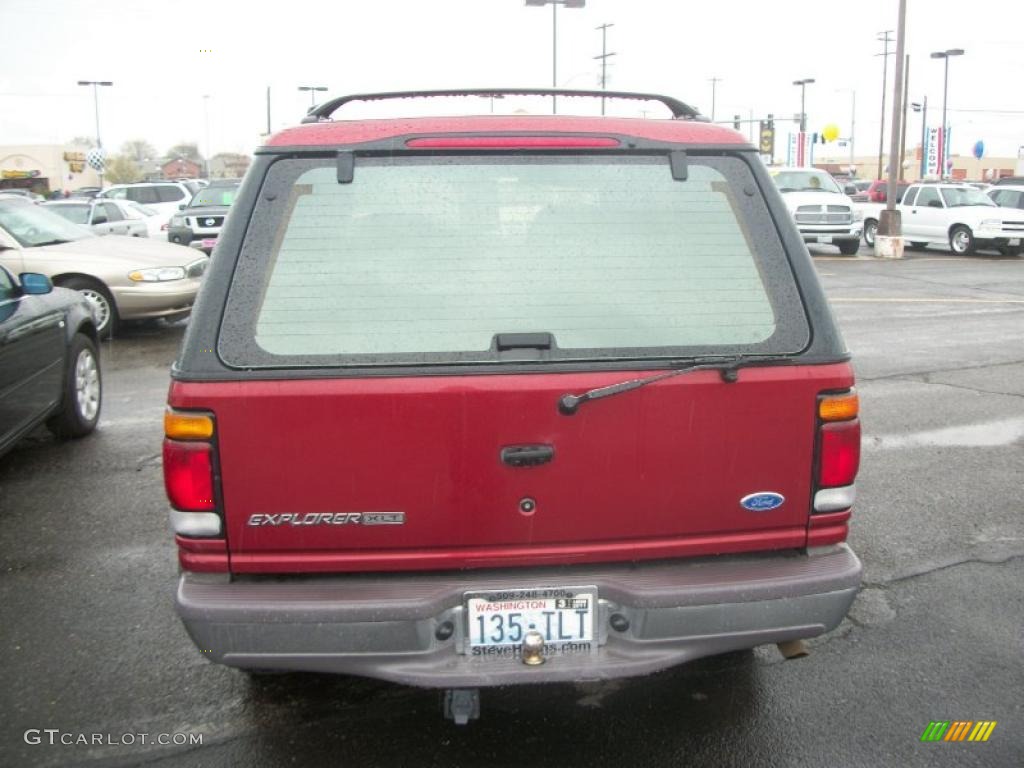 1992 Explorer XLT 4x4 - Electric Currant Red Metallic / Grey photo #1