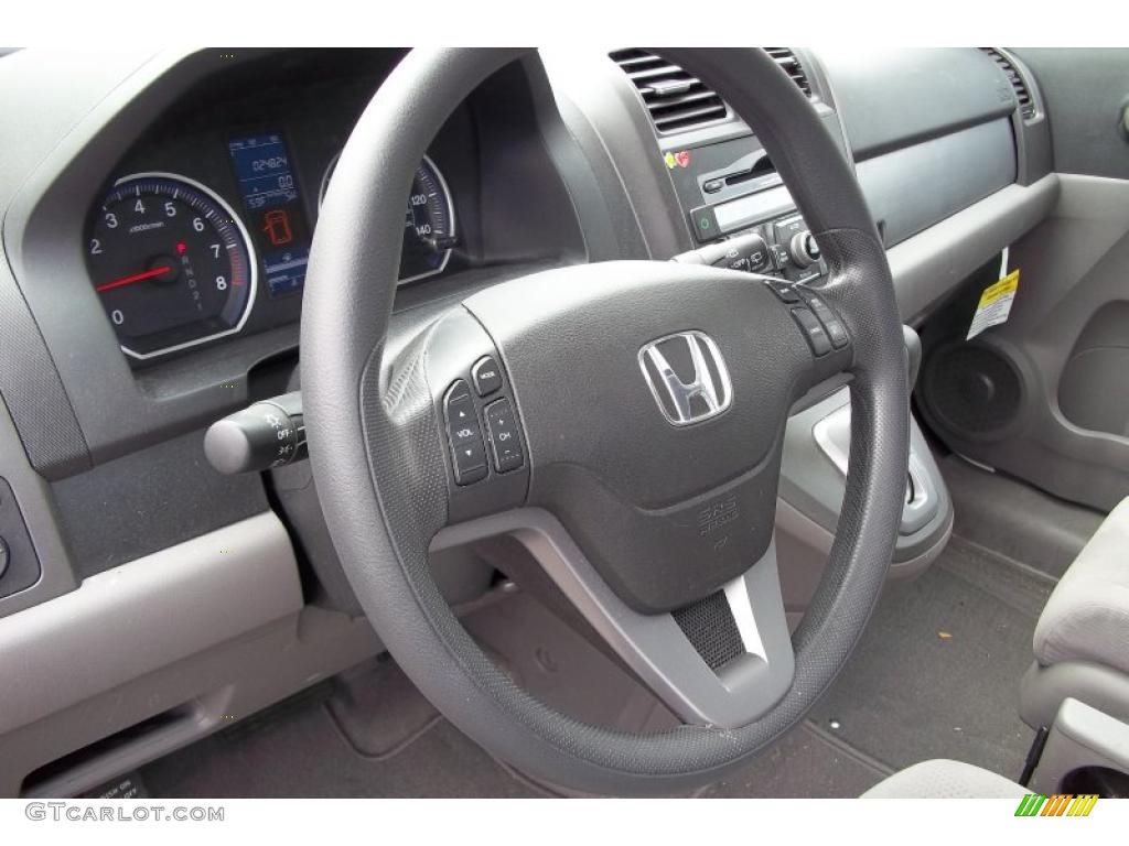 2010 Honda CR-V EX AWD Gray Steering Wheel Photo #48152252