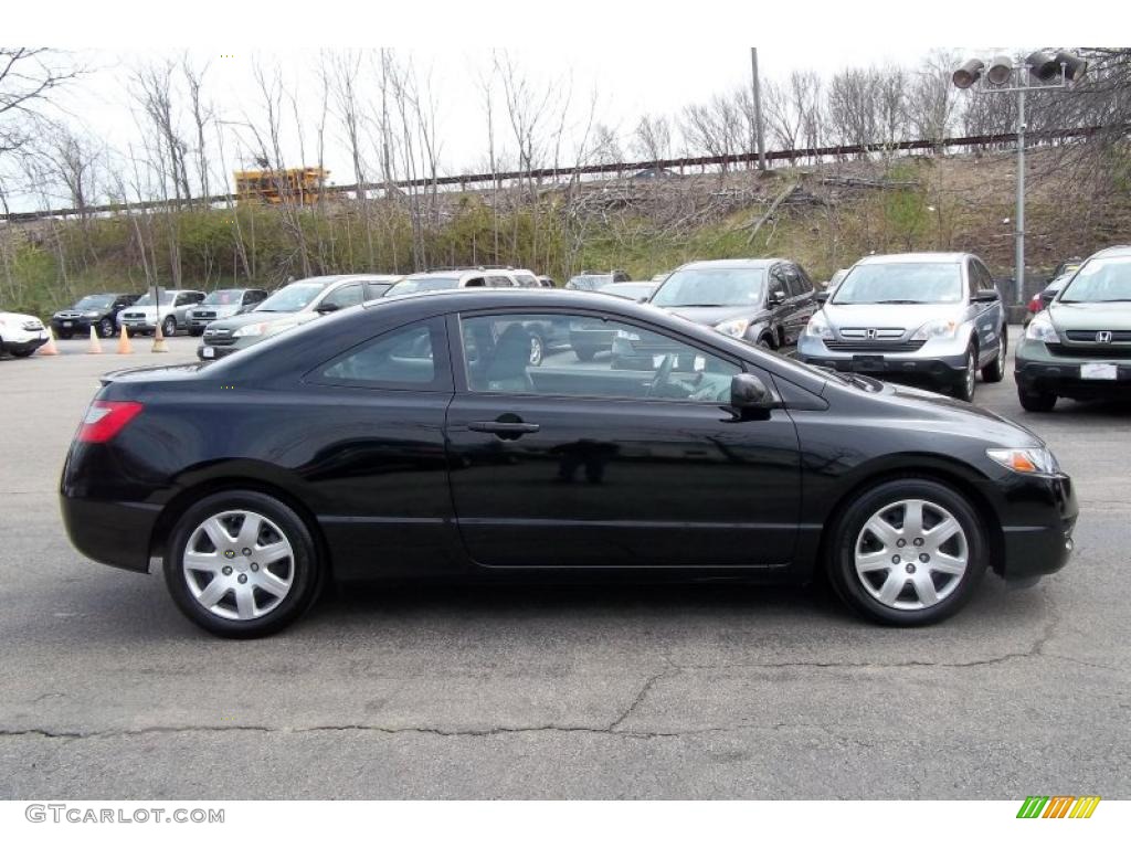 Crystal Black Pearl 2011 Honda Civic LX Coupe Exterior Photo #48153440