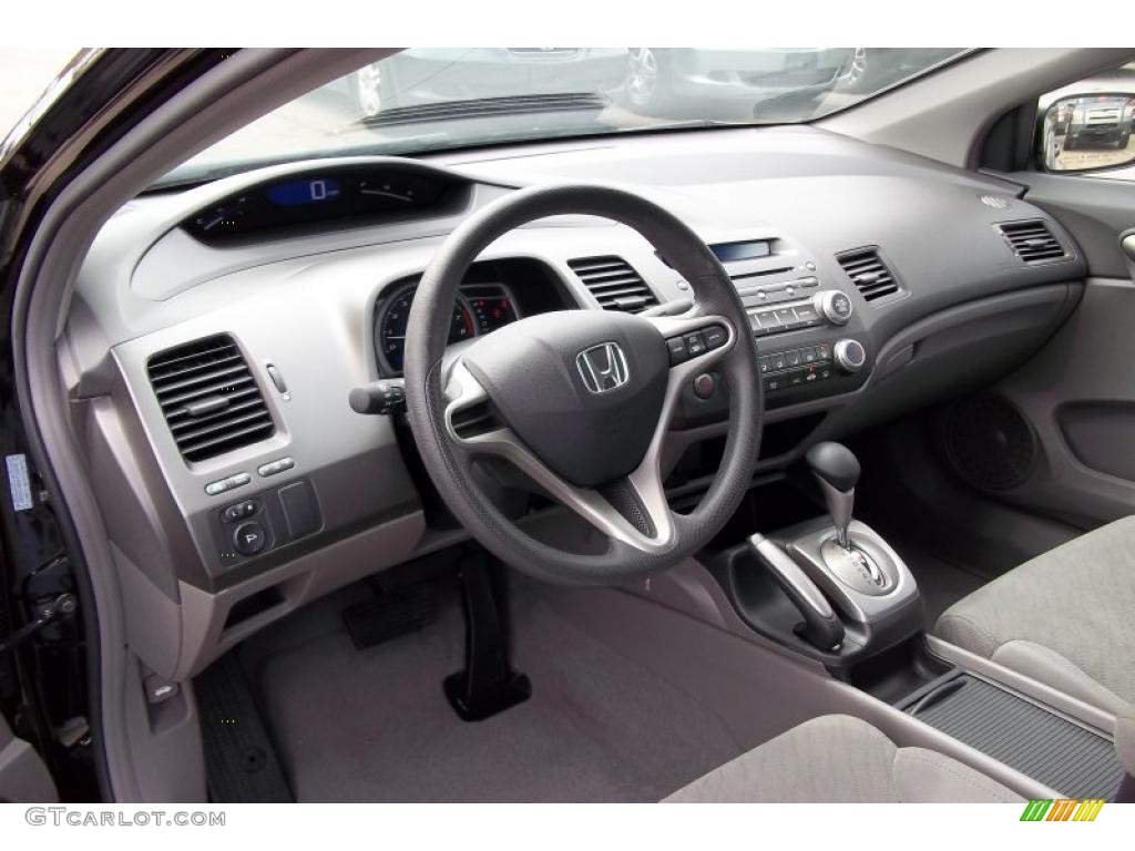 Gray Interior 2011 Honda Civic LX Coupe Photo #48153575