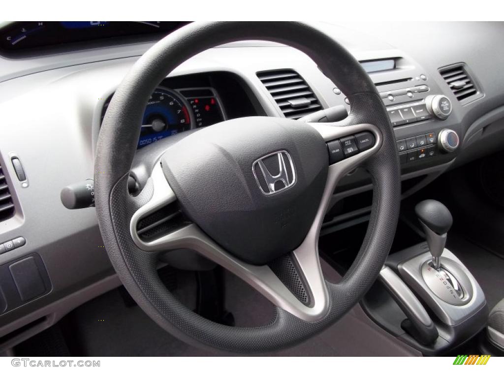 2011 Honda Civic LX Coupe Gray Steering Wheel Photo #48153581