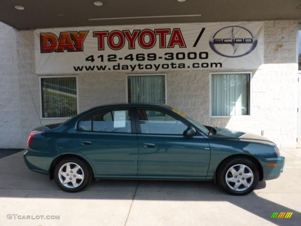 2006 Elantra GLS Sedan - Spruce Green / Beige photo #1