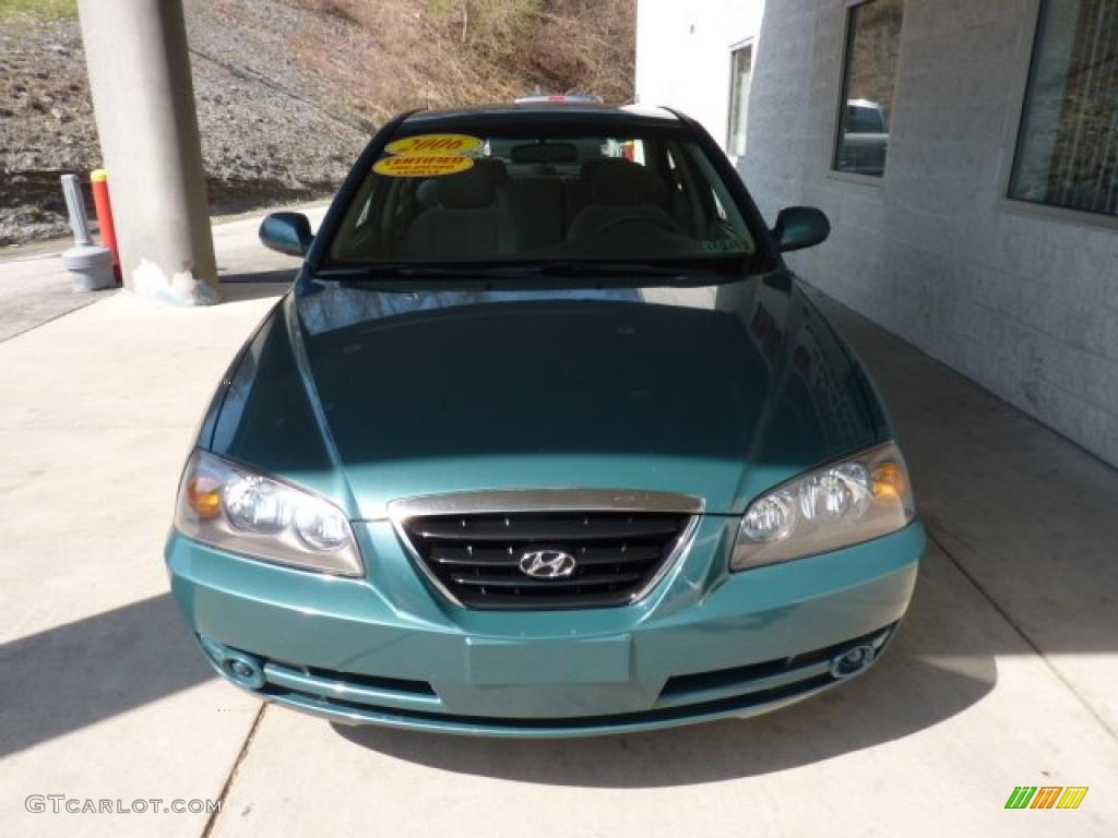 2006 Elantra GLS Sedan - Spruce Green / Beige photo #6