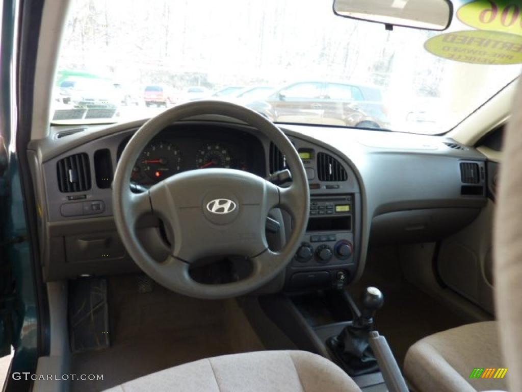 2006 Elantra GLS Sedan - Spruce Green / Beige photo #10