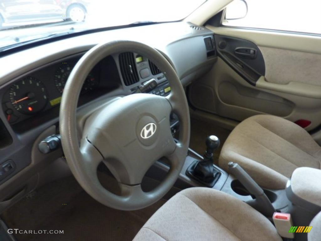 2006 Elantra GLS Sedan - Spruce Green / Beige photo #12