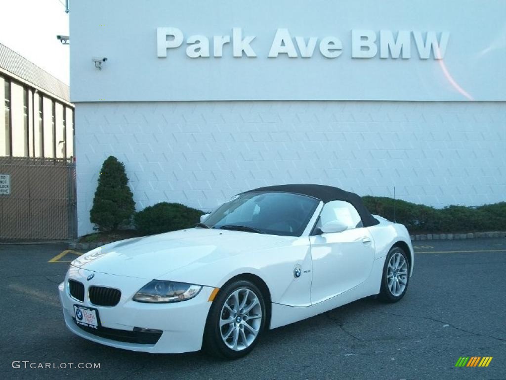 2006 Z4 3.0i Roadster - Alpine White / Black photo #1
