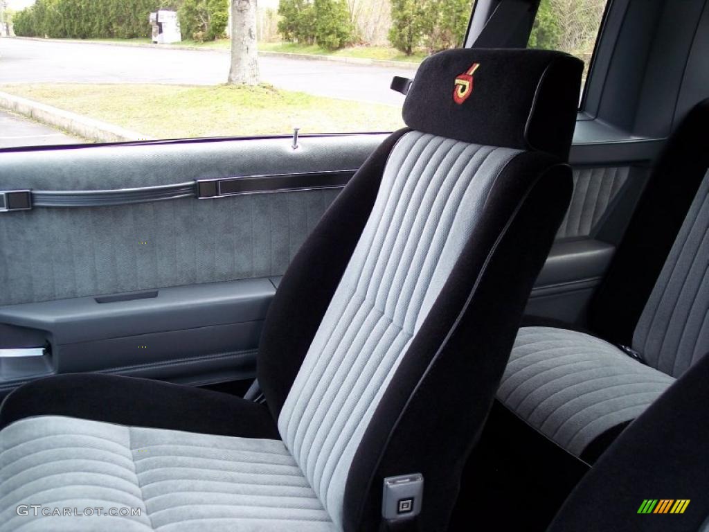 Black/Gray Interior 1987 Buick Regal Grand National Photo #48155000
