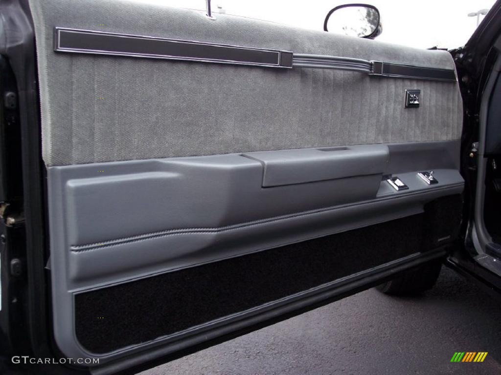 1987 Buick Regal Grand National Black/Gray Door Panel Photo #48155012