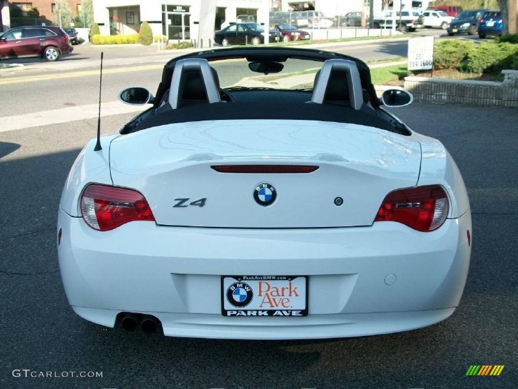 2006 Z4 3.0i Roadster - Alpine White / Black photo #6
