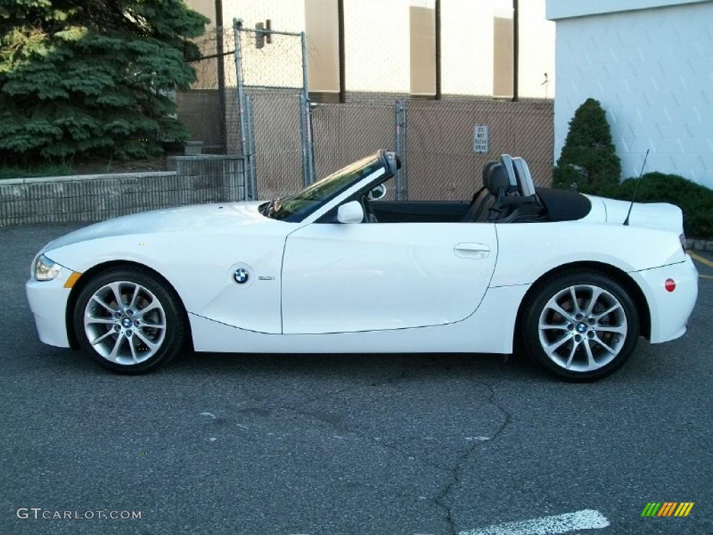 2006 Z4 3.0i Roadster - Alpine White / Black photo #8