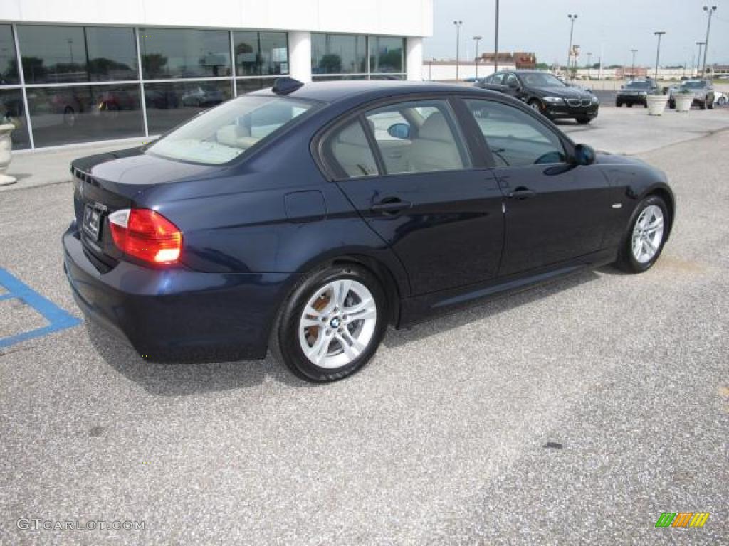 2008 3 Series 328i Sedan - Monaco Blue Metallic / Beige photo #3