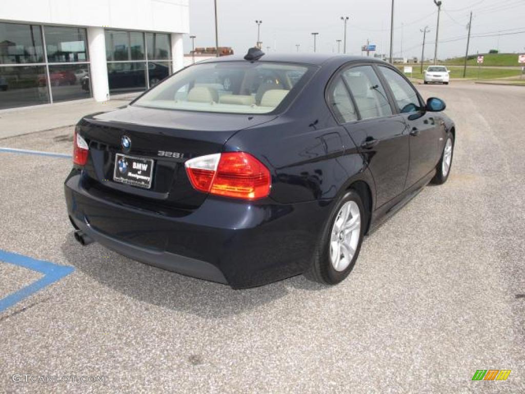 2008 3 Series 328i Sedan - Monaco Blue Metallic / Beige photo #4