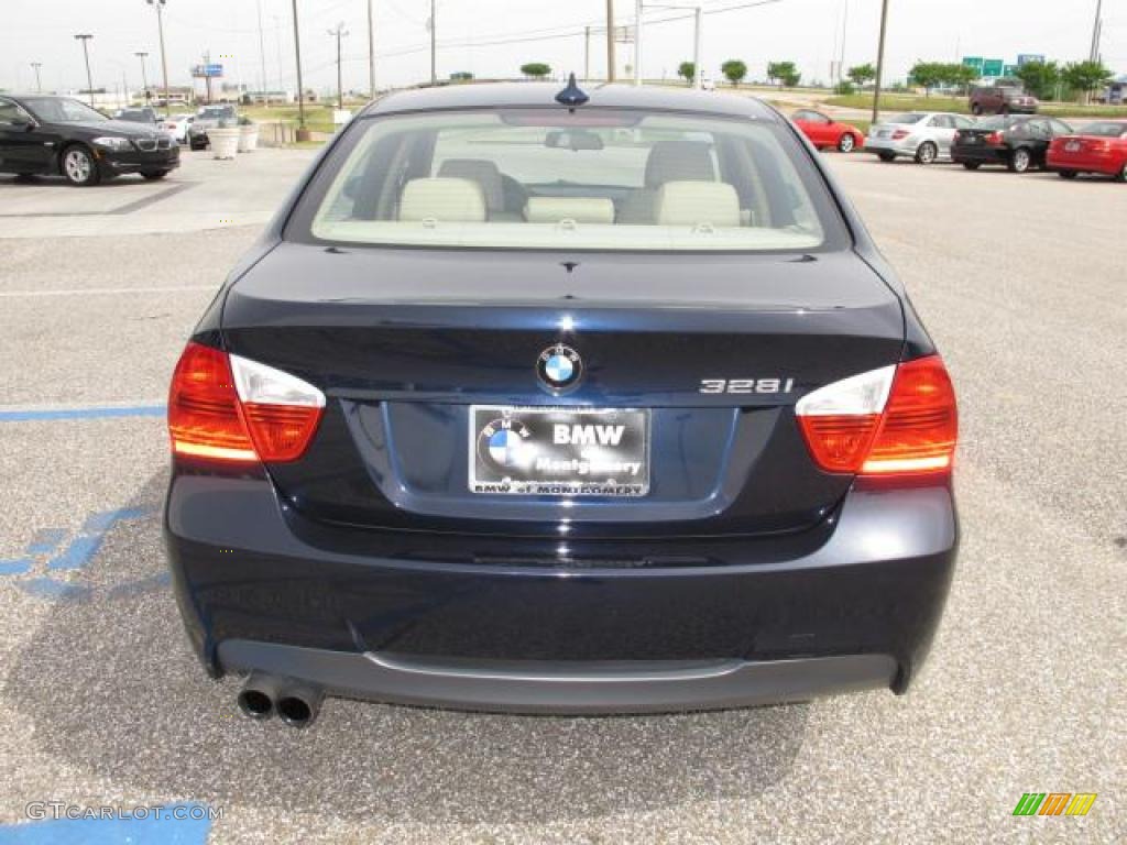 2008 3 Series 328i Sedan - Monaco Blue Metallic / Beige photo #5