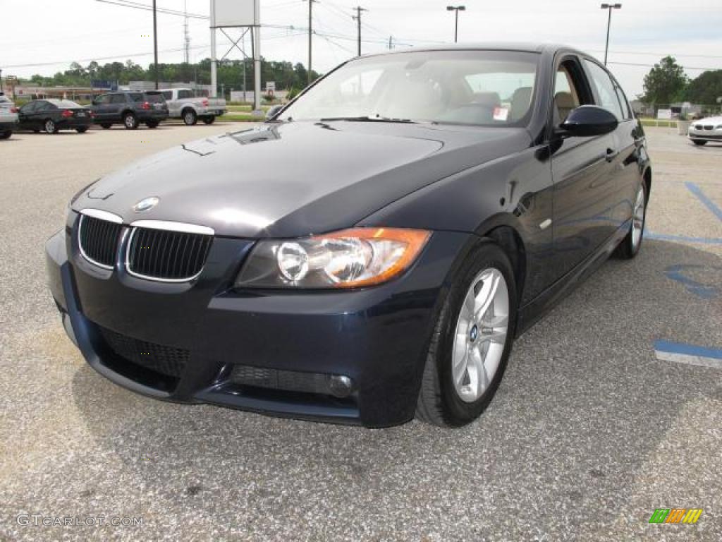 2008 3 Series 328i Sedan - Monaco Blue Metallic / Beige photo #9