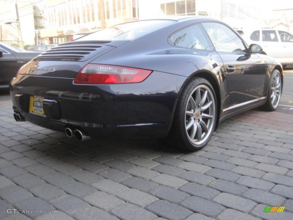 2007 911 Carrera 4S Coupe - Midnight Blue Metallic / Stone Grey photo #8