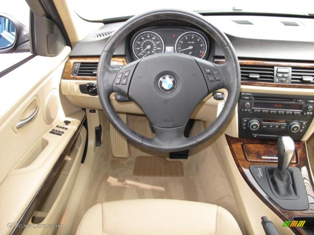 2008 3 Series 328i Sedan - Monaco Blue Metallic / Beige photo #18