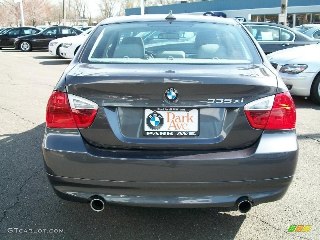 2008 3 Series 335xi Sedan - Sparkling Graphite Metallic / Gray photo #6