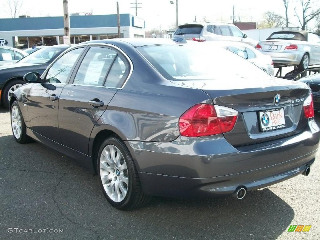 2008 3 Series 335xi Sedan - Sparkling Graphite Metallic / Gray photo #7