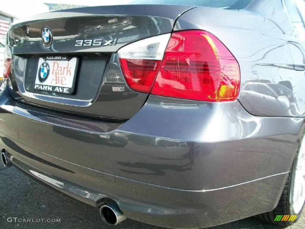 2008 3 Series 335xi Sedan - Sparkling Graphite Metallic / Gray photo #23