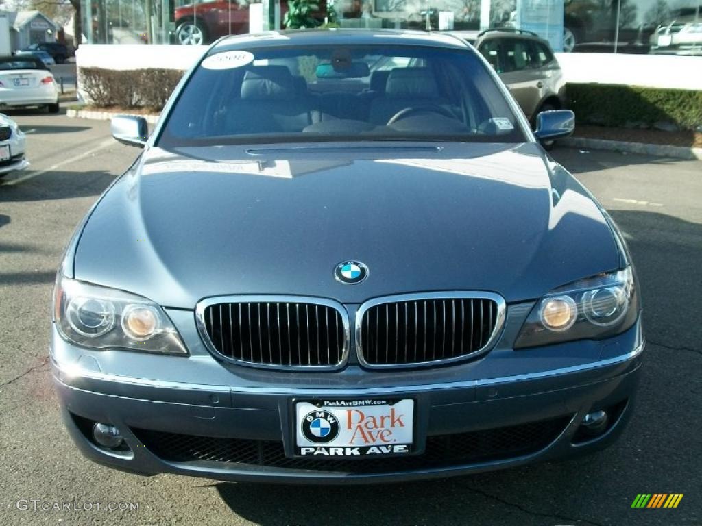2008 7 Series 750Li Sedan - Michigan Blue Metallic / Cream Beige photo #2