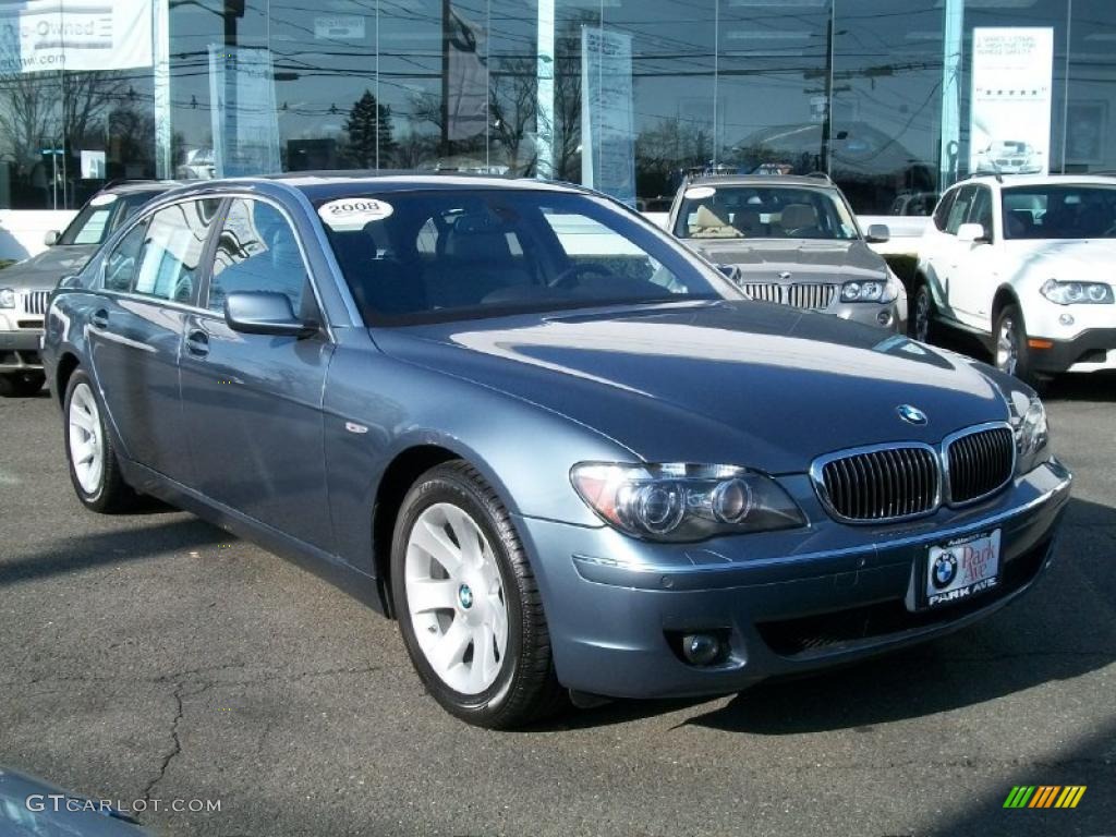 2008 7 Series 750Li Sedan - Michigan Blue Metallic / Cream Beige photo #3