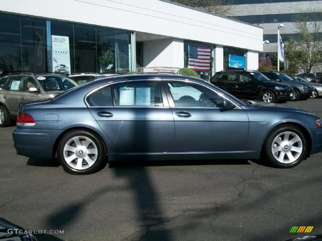 2008 7 Series 750Li Sedan - Michigan Blue Metallic / Cream Beige photo #4