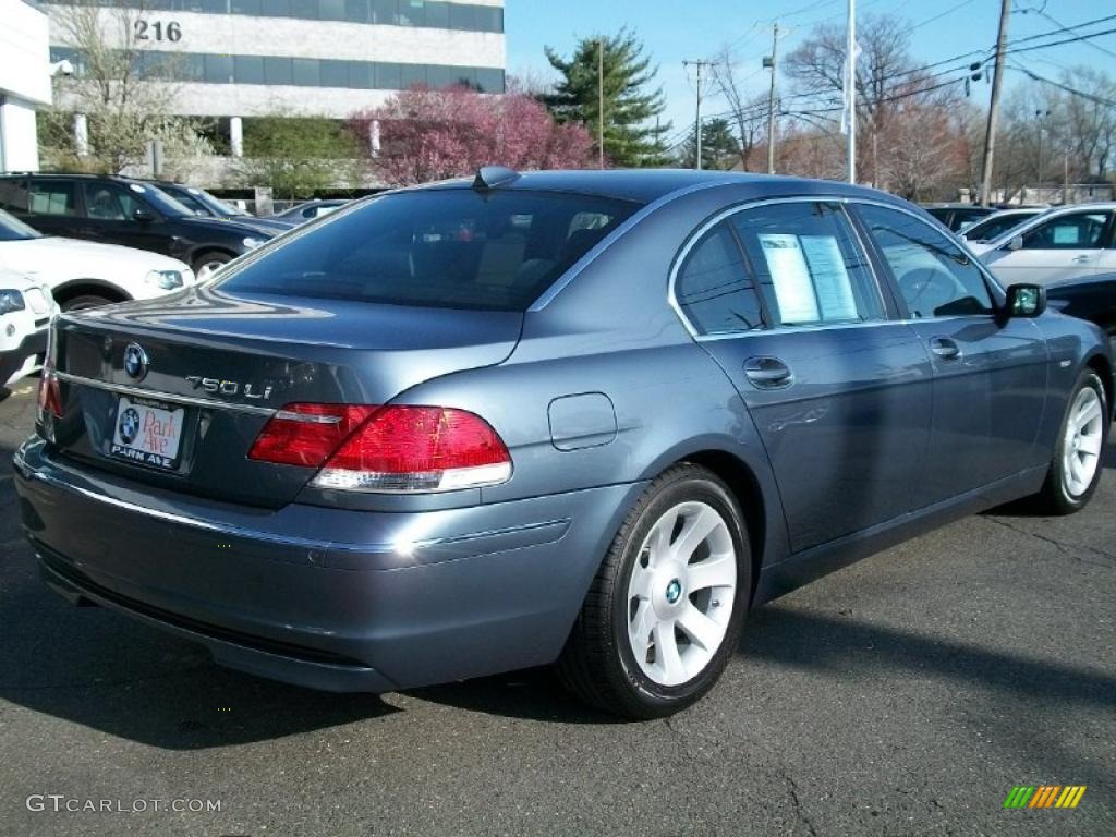 2008 7 Series 750Li Sedan - Michigan Blue Metallic / Cream Beige photo #5
