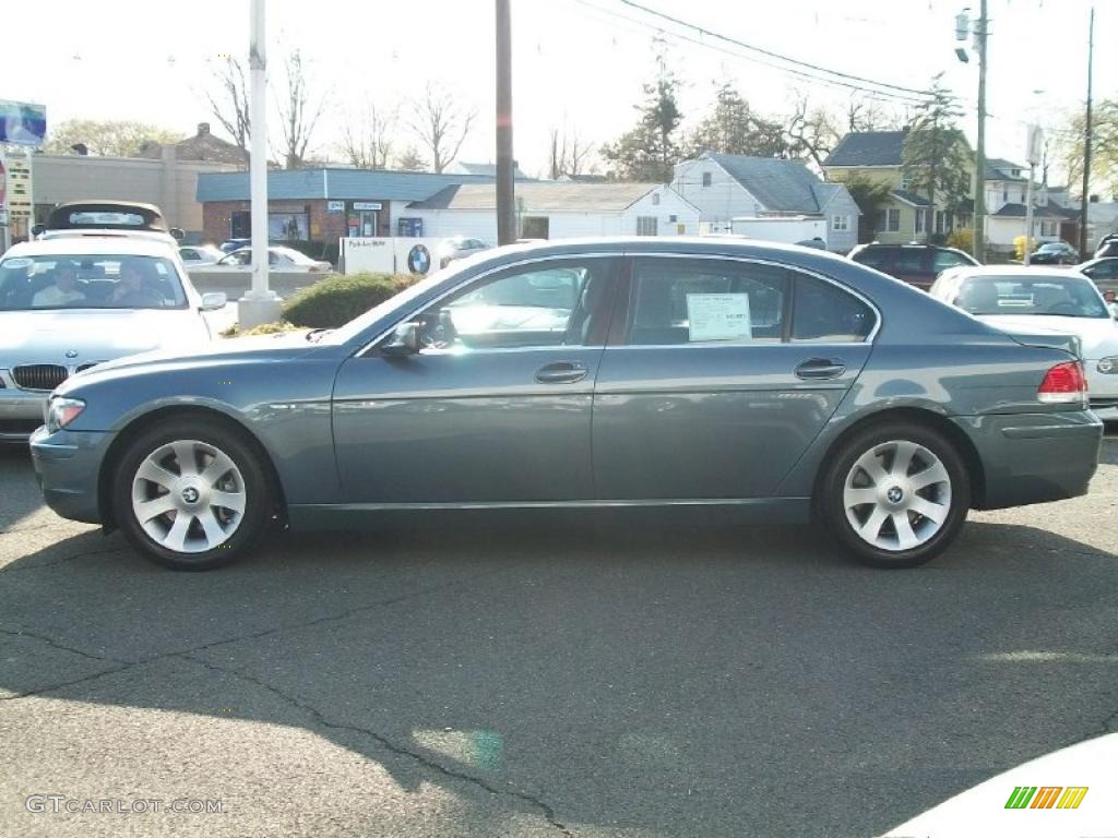 2008 7 Series 750Li Sedan - Michigan Blue Metallic / Cream Beige photo #8