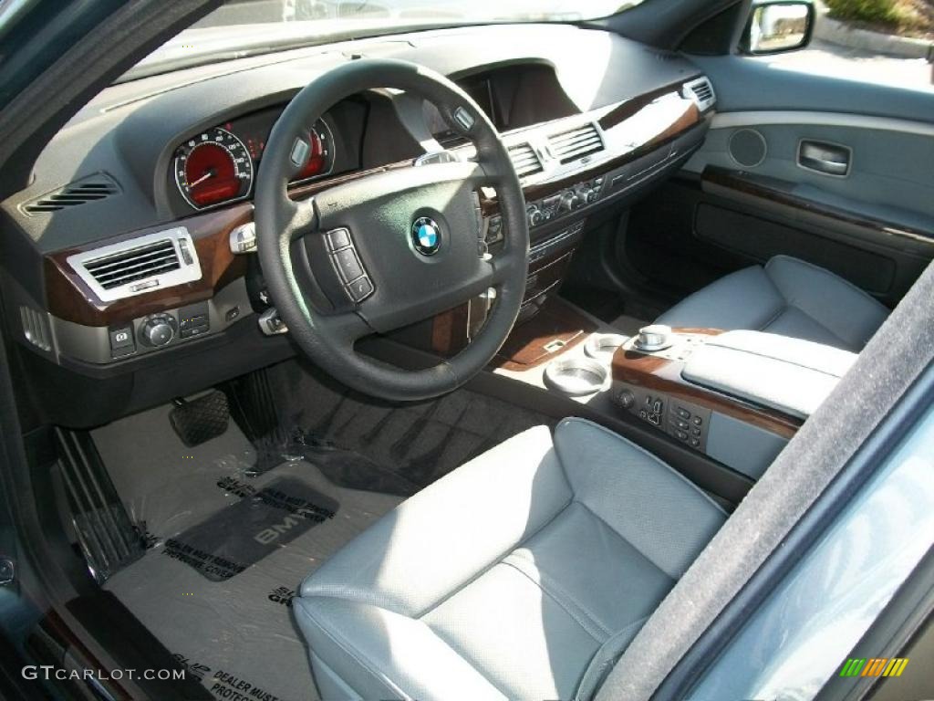 2008 7 Series 750Li Sedan - Michigan Blue Metallic / Cream Beige photo #10