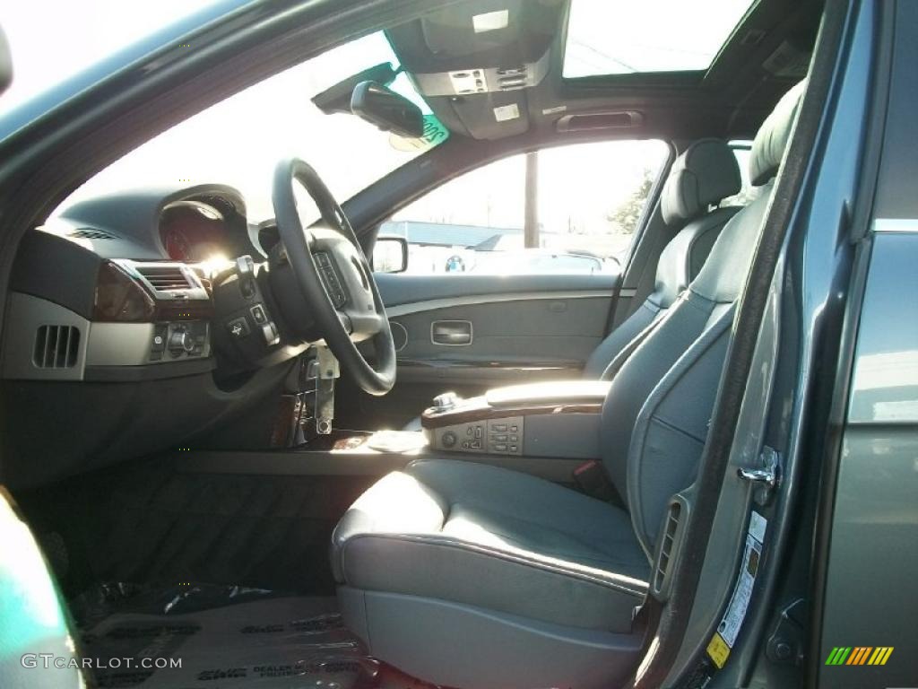 2008 7 Series 750Li Sedan - Michigan Blue Metallic / Cream Beige photo #13