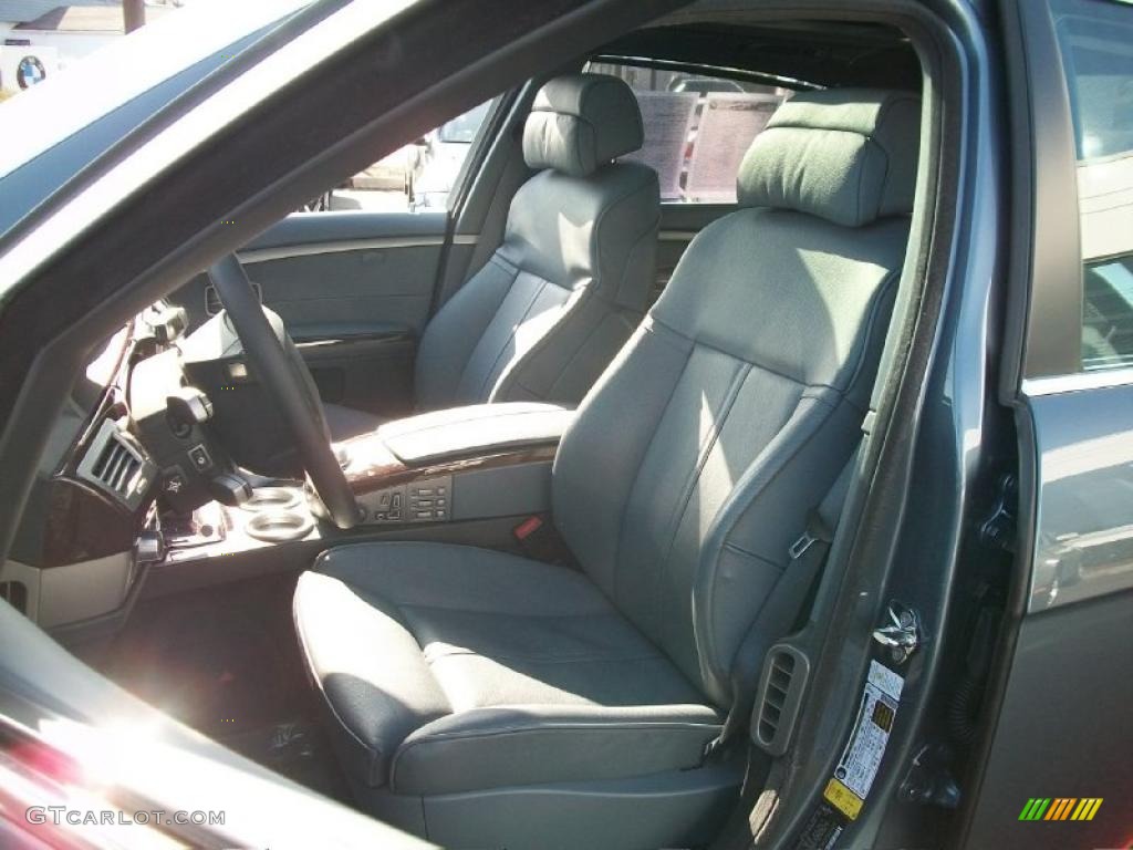 2008 7 Series 750Li Sedan - Michigan Blue Metallic / Cream Beige photo #14