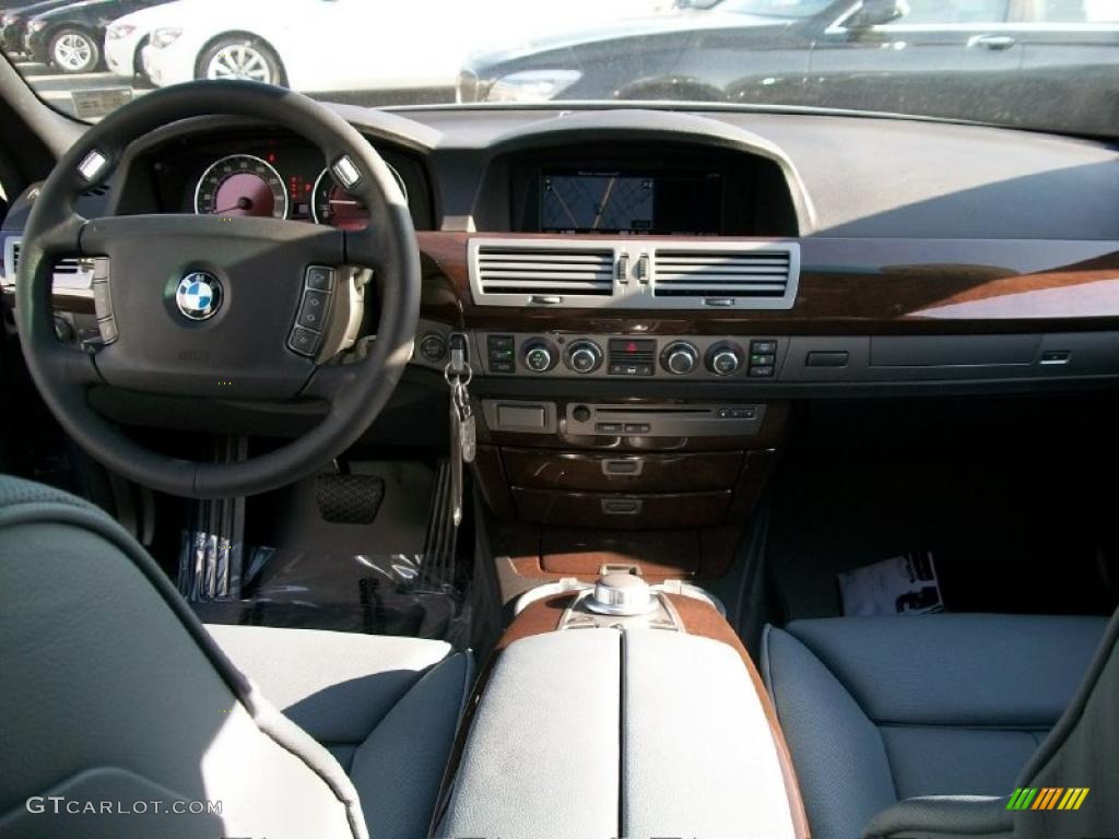 2008 7 Series 750Li Sedan - Michigan Blue Metallic / Cream Beige photo #15
