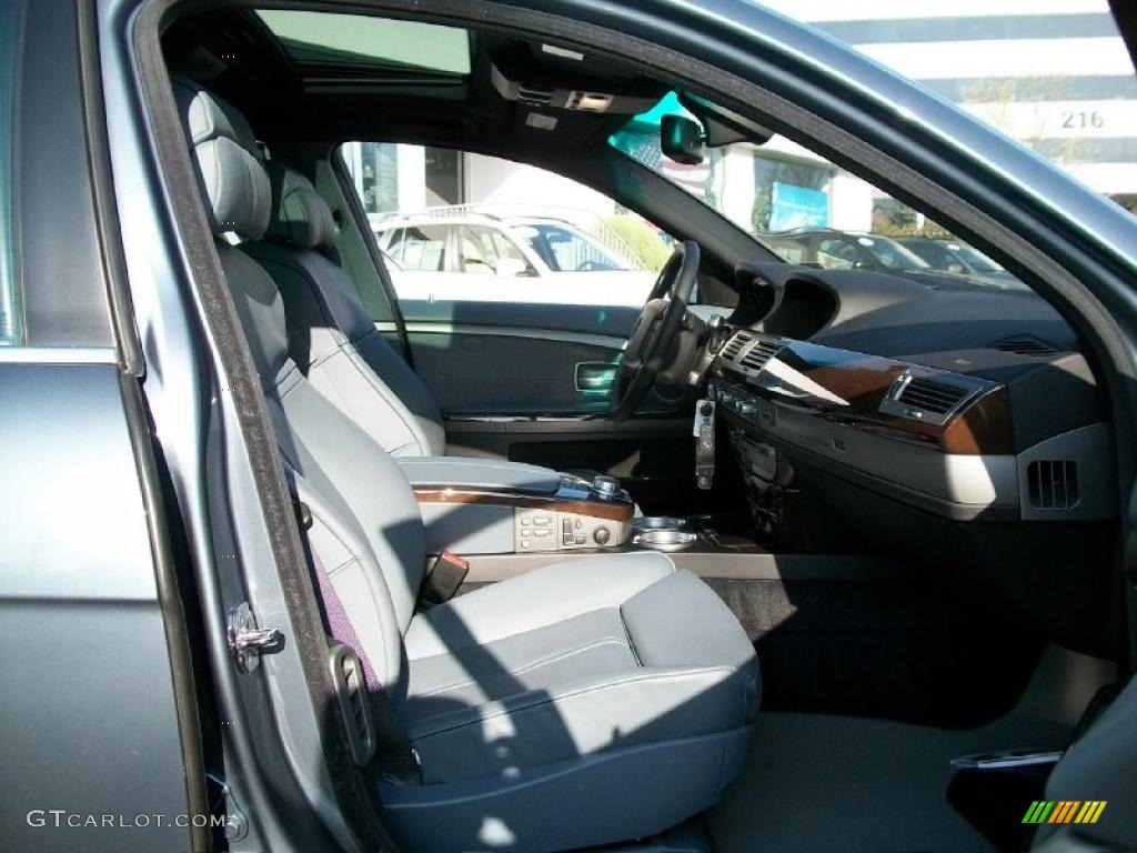 2008 7 Series 750Li Sedan - Michigan Blue Metallic / Cream Beige photo #30
