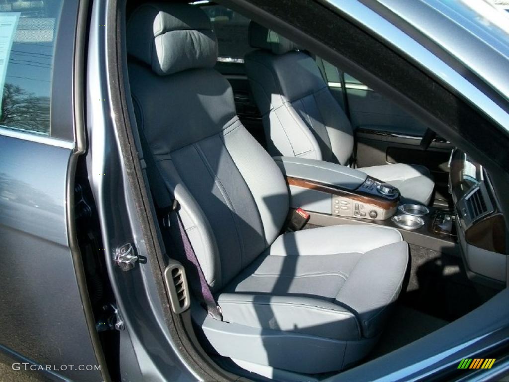 2008 7 Series 750Li Sedan - Michigan Blue Metallic / Cream Beige photo #31