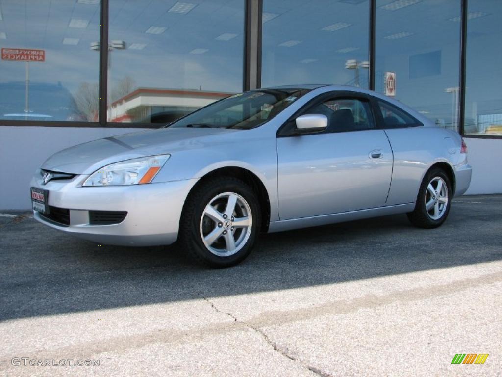 2003 Accord EX Coupe - Satin Silver Metallic / Black photo #1