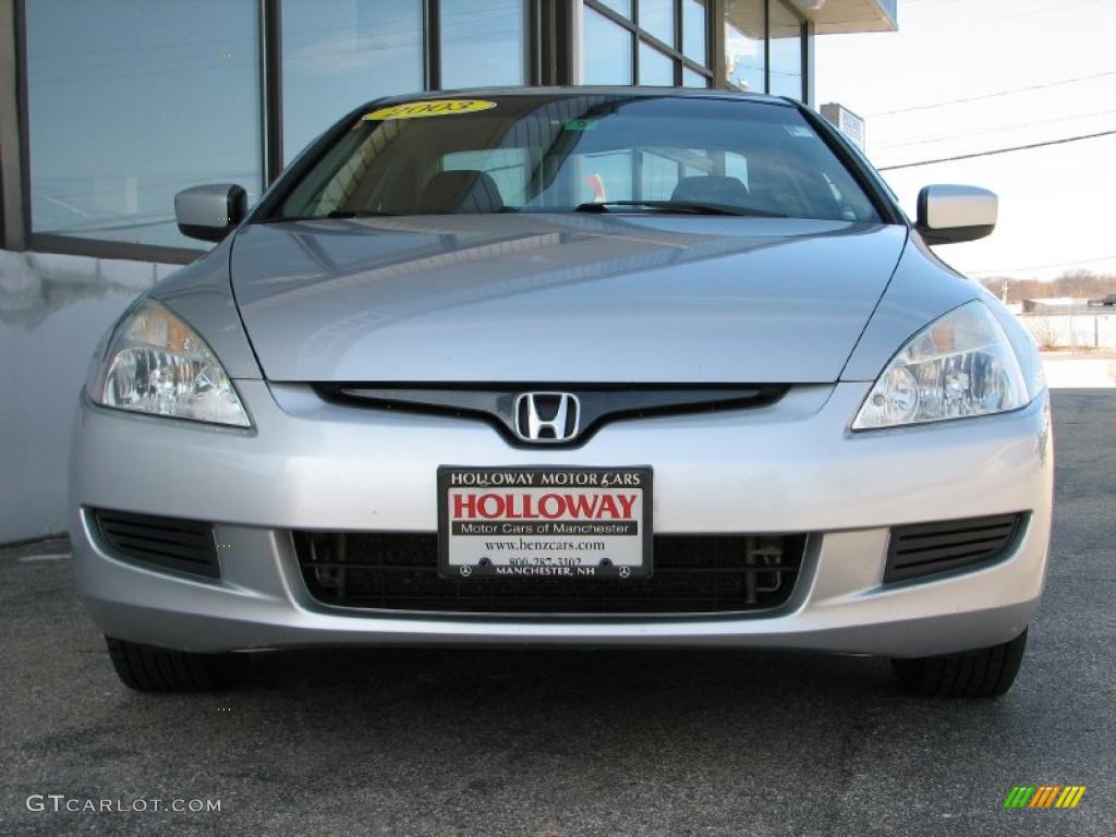 2003 Accord EX Coupe - Satin Silver Metallic / Black photo #2