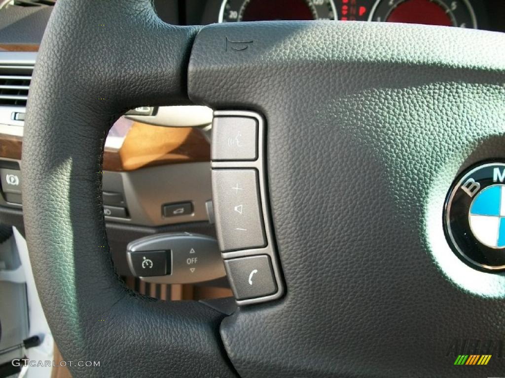 2008 7 Series 750Li Sedan - Alpine White / Natural Brown photo #17
