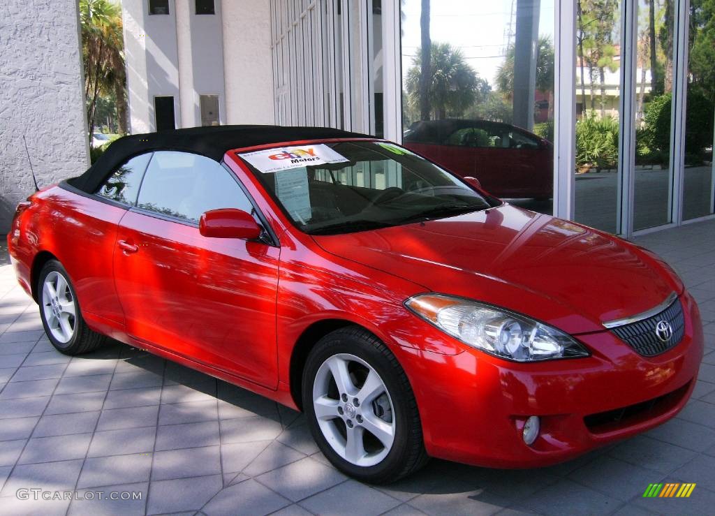 2006 Solara SLE V6 Convertible - Absolutely Red / Dark Stone photo #1