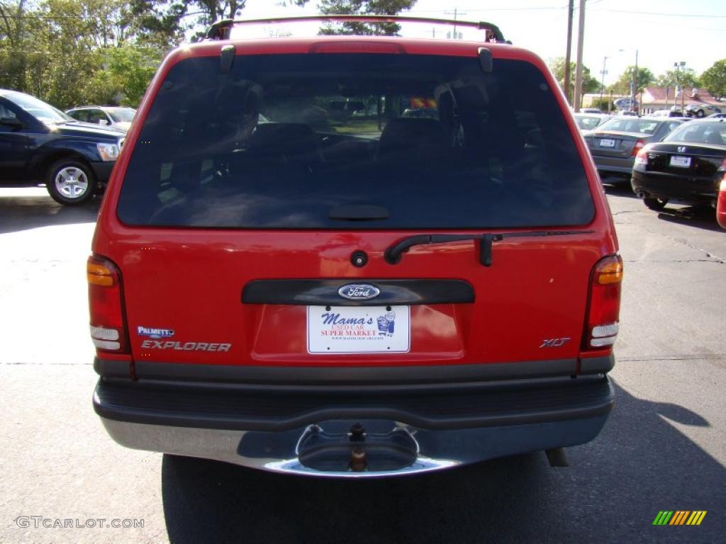 1999 Explorer XLT 4x4 - Bright Red Clearcoat / Medium Graphite Grey photo #7