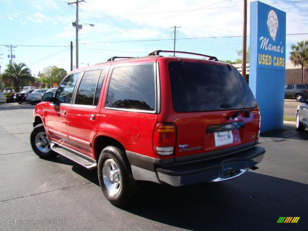 1999 Explorer XLT 4x4 - Bright Red Clearcoat / Medium Graphite Grey photo #34