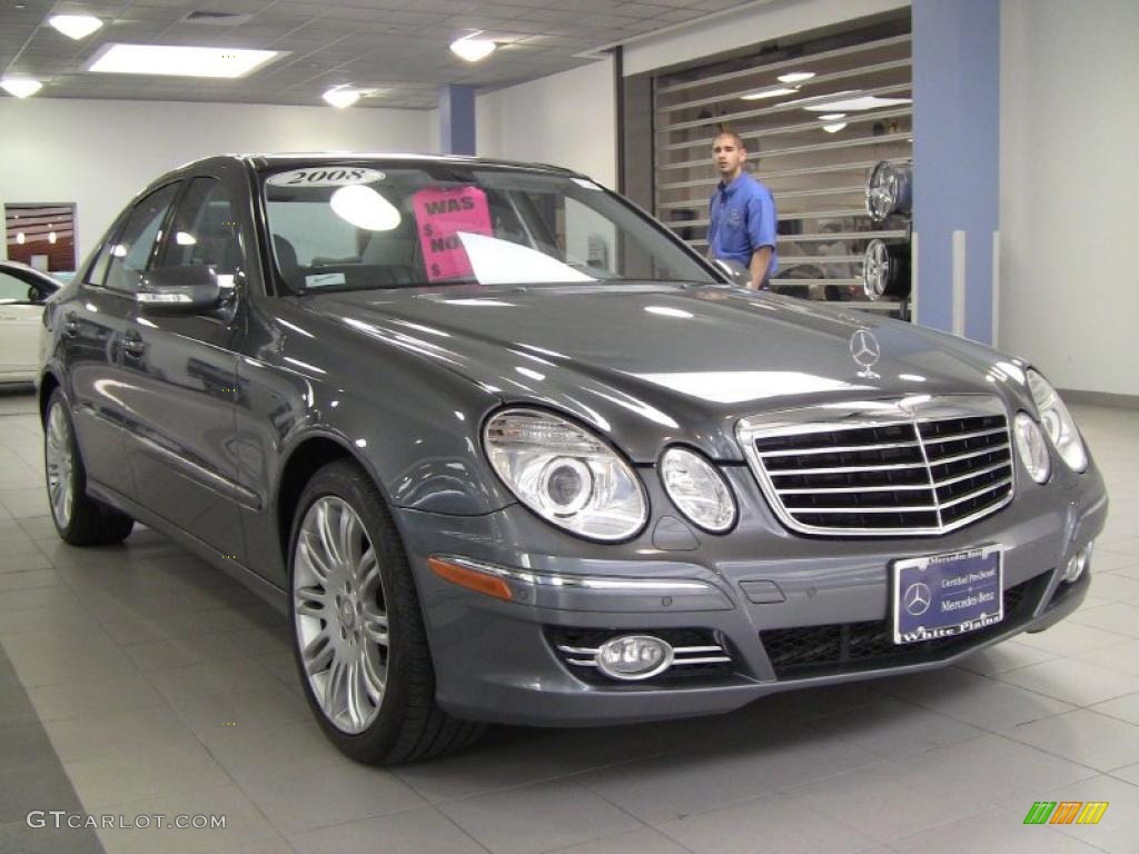 2008 E 350 4Matic Sedan - Flint Grey Metallic / Ash photo #3