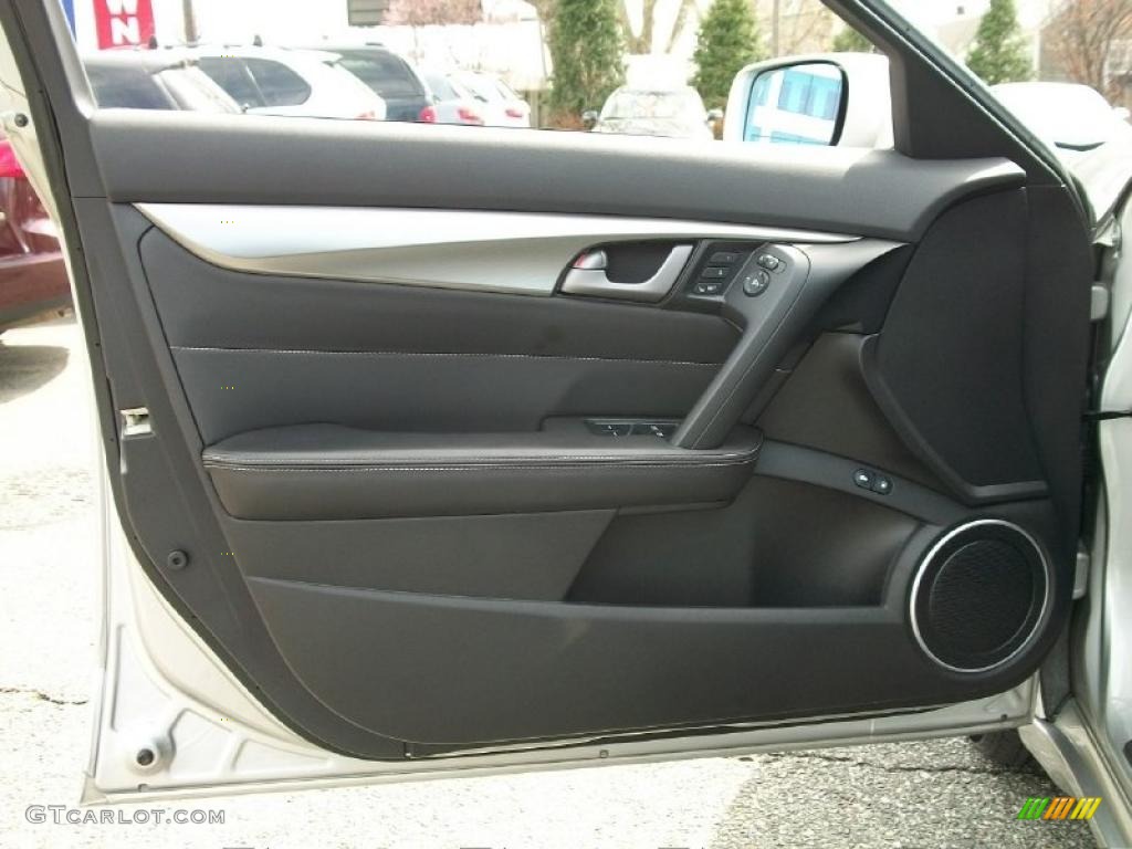 2010 Acura TL 3.7 SH-AWD Technology Ebony Door Panel Photo #48159785