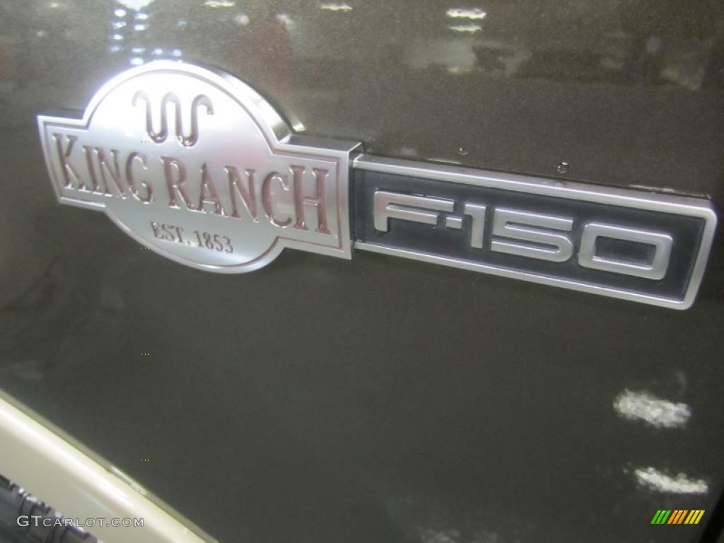 2008 F150 King Ranch SuperCrew 4x4 - Stone Green Metallic / Tan/Castaño Leather photo #11